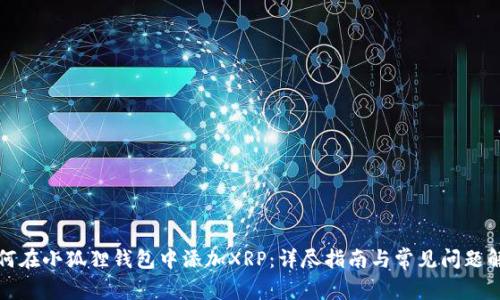 如何在小狐狸钱包中添加XRP:详尽指南与常见问题解析